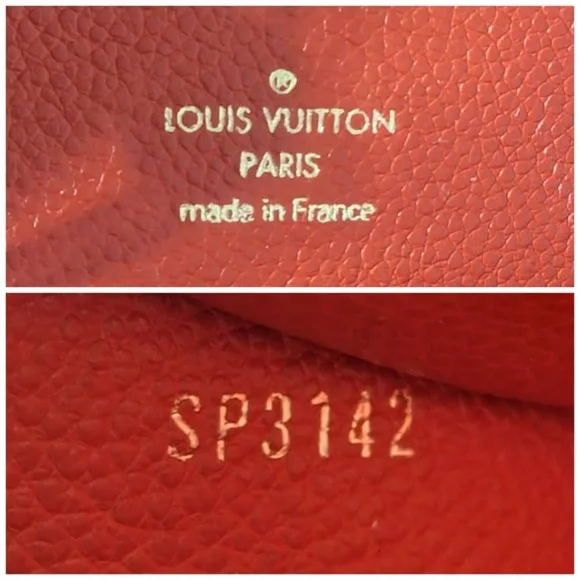 Authentic Louis Vuitton Monogram Empreinte Zippy Wallet Red - Picture 11 of 15